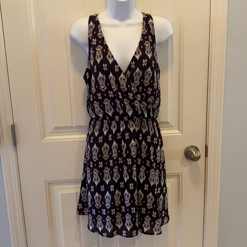 Lush Navy Silky dress - Large
